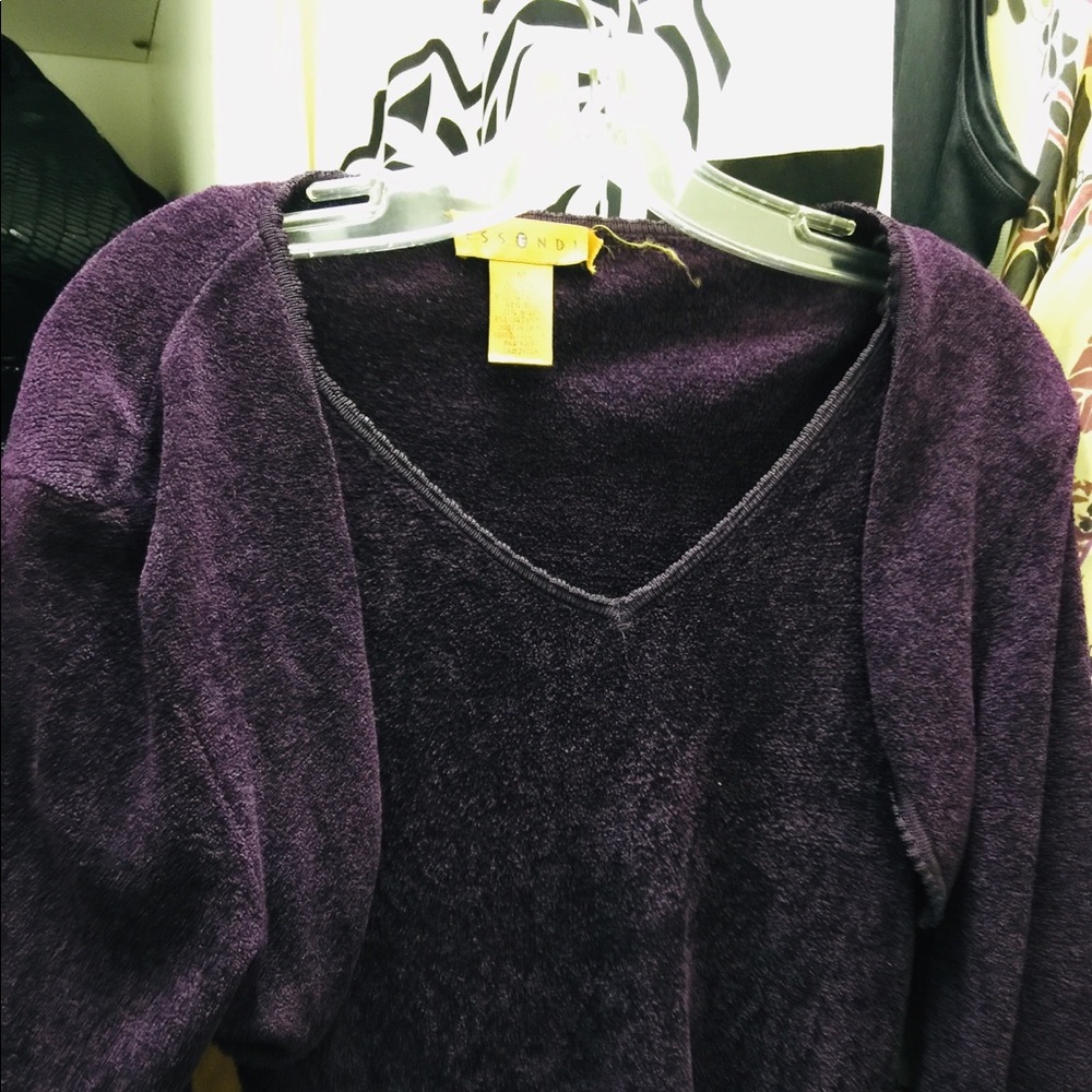 Eggplant tank bolero top cover